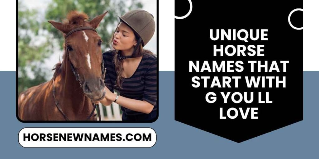 Unique Horse Names That Start With G You ll Love